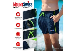 Mount Swiss Badeshorts DARIO (1-St) Dunkelblau