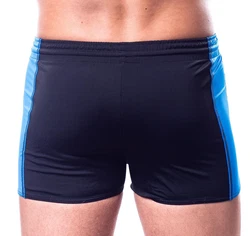 Aquarti Badehose mit Kordelzug Dunkelblau/Blau