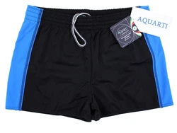 Aquarti Badehose mit Kordelzug Dunkelblau/Blau