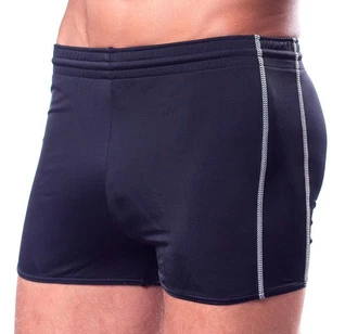 Aquarti Badehose mit Kordelzug Dunkelblau/Blau