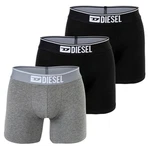 Diesel Herren Boxershorts 3er Pack UMBX-SEBASTIANTHREEPACK Boxer Long graumeliert/schwarz/wei