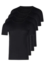 Unterhemd 4er Pack Unterhemd / Shirt Kurzarm (Spar-Set, 4-St) Unterhemd / Shirt Kurzarm - Baumwolle - T-Shirt mit Rundhalsausschnitt