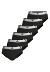 adidas Sportswear Slip 6er Pack Active Flex Cotton Schwarz/Dunkelgrau