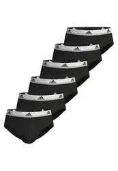 adidas Sportswear Slip 6er Pack Active Flex Cotton Schwarz/Dunkelgrau