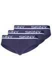 Skiny Brasil Slip 3er Pack navy/wei