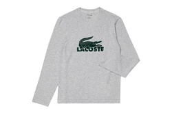 Lacoste Pyjama Schlafanzug Pyjama-Set lang mit Samt-Logo Grau/Silber/Dunkelgrau/Hellgrau/Dunkelblau/Braun