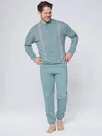 Normann Schlafanzug Hellblau/Hellgrün/Grün/Türkis