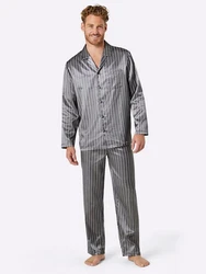Witt Schlafanzug Pyjama Grau/Rot/Hellblau