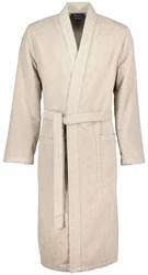 Caw Herrenbademantel Kimonoform Beige/Khaki/Braun