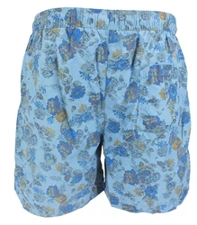 Kitaro Badeshorts Mesh Innenslip Blau/Lila