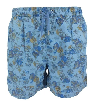 Kitaro Badeshorts Mesh Innenslip Blau/Lila
