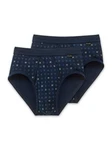 Schiesser Slip Herren Slips und Shorts (basic) Dunkelblau/Blau