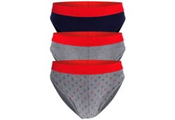 frank fields Slip Graniti (3-St) Rot/Dunkelrot/Grau/Mischfarben