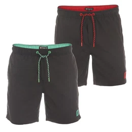 Badeshorts Herren Badehose RIVDavid Regular Fit (2-St) Sportshorts mit Kordelzug