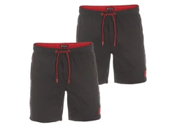 riverso Badeshorts Herren RIVDavid Regular Fit Dunkelgrau/Braun/Khaki