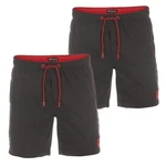 riverso Badeshorts Herren RIVDavid Regular Fit Dunkelgrau/Braun/Khaki