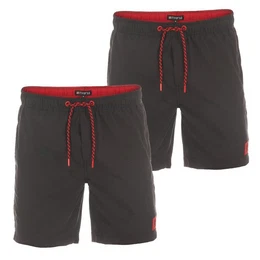 Badeshorts Herren Badehose RIVDavid Regular Fit (2-St) Sportshorts mit Kordelzug