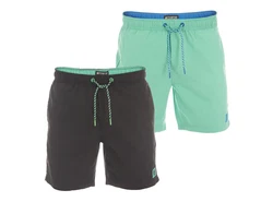 riverso Badeshorts Herren RIVDavid Regular Fit Grün/Dunkelgrün/Blau