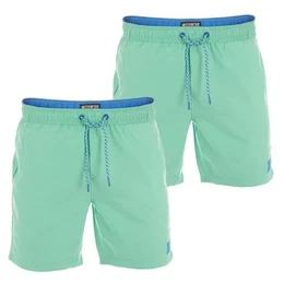 Badeshorts Herren Badehose RIVDavid Regular Fit (2-St) Sportshorts mit Kordelzug