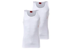 HUGO Tanktop Twin Pack mit Markenlabel pink/weiß
