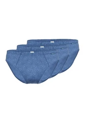 Ammann Slip 3er Pack Jeans Single Blau/Dunkelblau