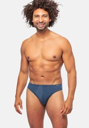 Ammann Slip 3er Pack Jeans Single Blau/Dunkelblau
