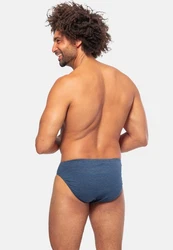 Ammann Slip 3er Pack Jeans Single Blau/Dunkelblau
