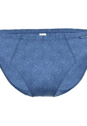 Ammann Slip 3er Pack Jeans Single Blau/Dunkelblau