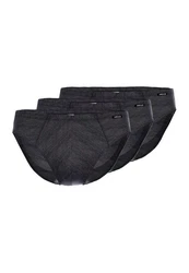 Ammann Slip 3er Pack Jeans Single Schwarz/Dunkelgrau/Grau
