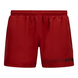 Badeshorts B-Dolphin mit umlaufendem Markenschriftzug auf dem linken Bein