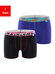 UnaBux Retro Pants Boxer Briefs CAMEL CARAVANE / RUPERT Lila/Mischfarben