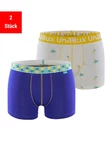 UnaBux Retro Pants Boxer Briefs (2-St) Blau/Mischfarben/Fliederfarben/Gelb UnaBux Retro Pants Boxer Briefs (2-St) Blau/Mischfarben/Fliederfarben/Gelb