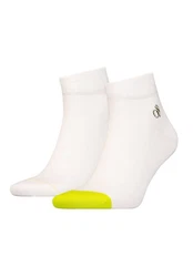 Scotch & Soda Kurzsocken Dip Toe Quarter Socks Gelb/Weiß/Grün