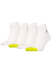 Scotch & Soda Kurzsocken Dip Toe Quarter Socks Weiß/Grün/Gelb/Creme