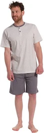 Schlafanzug Herren Pyjama Shorty (2 tlg) Baumwolle