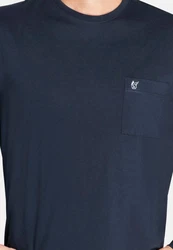 Hajo Schlafanzug Pyjama (2 tlg) Premium Cotton Dunkelblau/Blau