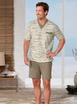 gtin Schlafanzug Shorty Khaki/Beige