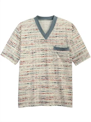 gtin Schlafanzug Shorty Beige/Mischfarben/Creme/Blau/Grau