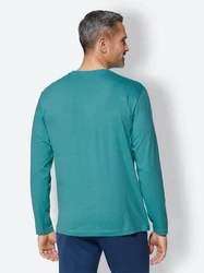 Witt Schlafanzug Schlafanzug-Shirt Grün/Türkis