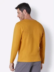Witt Schlafanzug Schlafanzug-Shirt Gelb/Beige/Braun