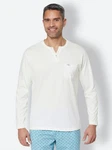 Witt Schlafanzug Schlafanzug-Shirt Weiß/Gelb/Khaki/Dunkelblau/Grün