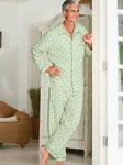 Witt Schlafanzug Pyjama Hellgrün/Grün