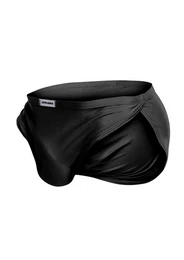 Slip Runnig Shorts Badeshorts - schwarz (1-St) glatter Stoff