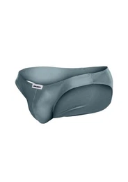 Slip Glnzender Slip fr Mnner - grau (1-St) Badeslip