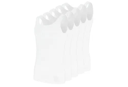 GTZBURG Unterhemd Feinripp Pure Cotton Weiß