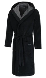 JOOP! Herrenbademantel Classic 1619 Schwarz/Dunkelblau