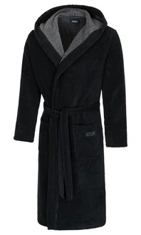 JOOP! Herrenbademantel Classic 1619 Schwarz/Dunkelblau