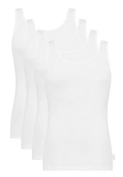 sloggi Unterhemd 24/7 (4er Pack, Spar-Set) Weiß/Creme