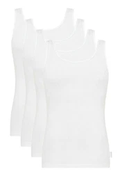 sloggi Unterhemd 24/7 (4er Pack, Spar-Set) Weiß/Creme