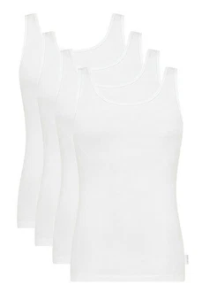 sloggi Unterhemd 24/7 (4er Pack, Spar-Set) Weiß/Creme